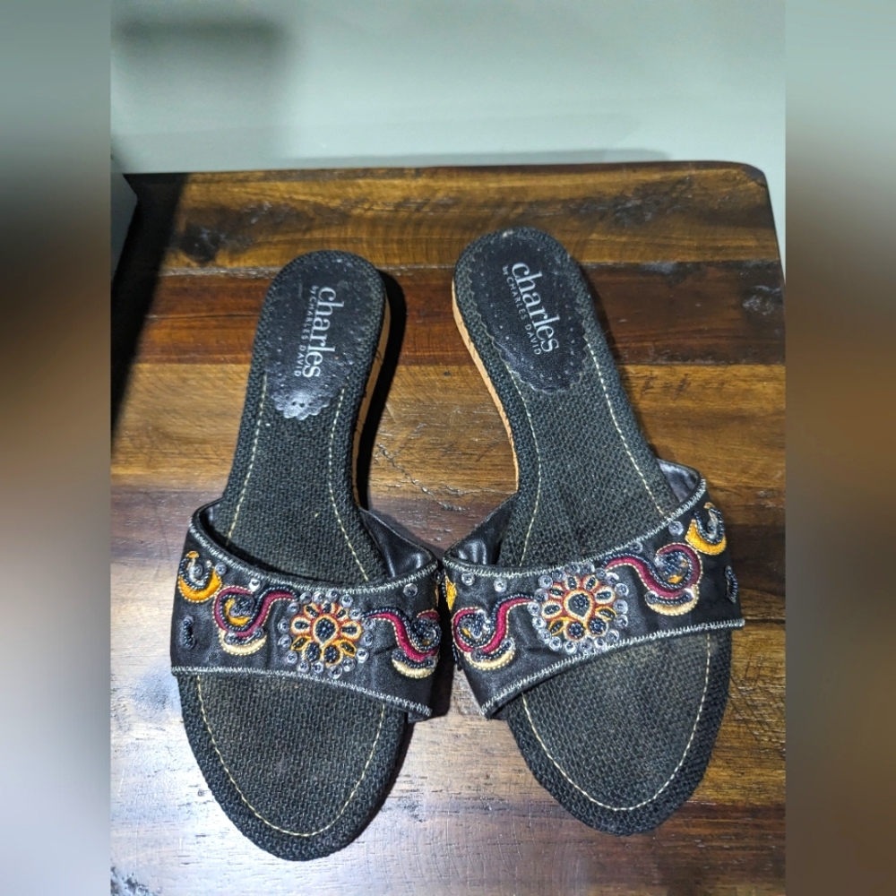 Charles David sequin slide sz 9.5